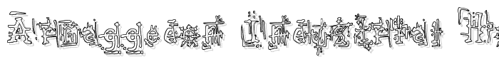 Armaggedon Industrial Hollow font